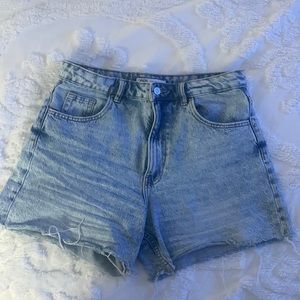 Zara Hi-Rise Denim Shorts